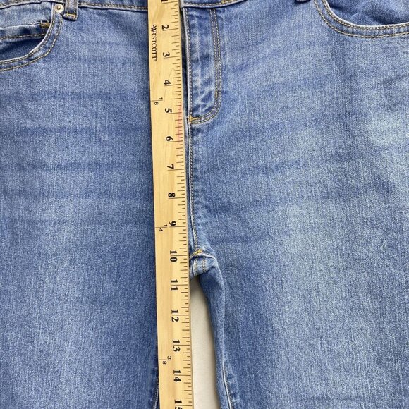 Place Skinny Etroite Adjustable Waist Jeans Girls Sz 18 Light Blue Mid-Rise Used - Picture 4 of 13